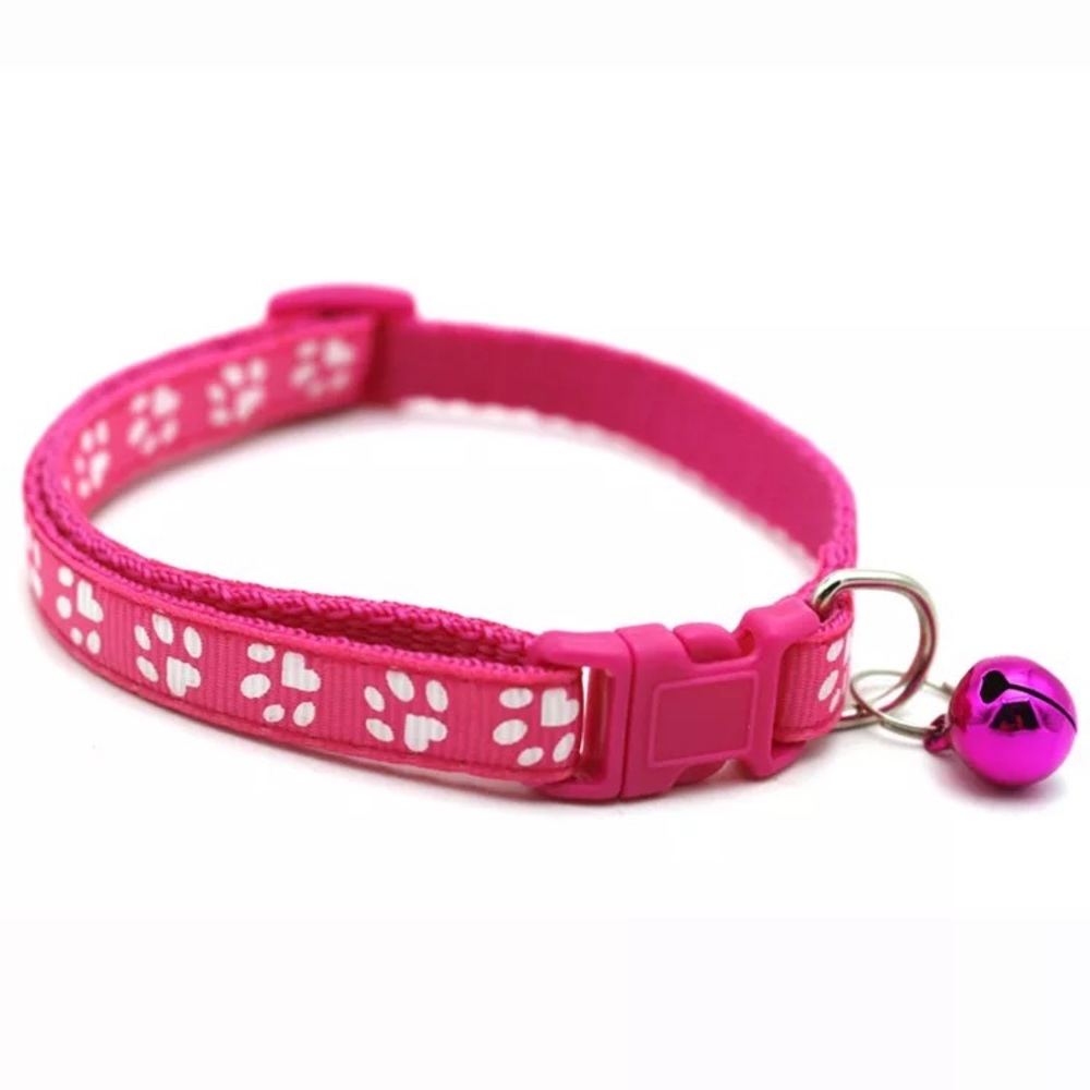 Multi-Color Paw Print Small Pet Collars - Picture 4 of 6